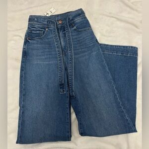 Express Wide Leg Super High Rise Jeans